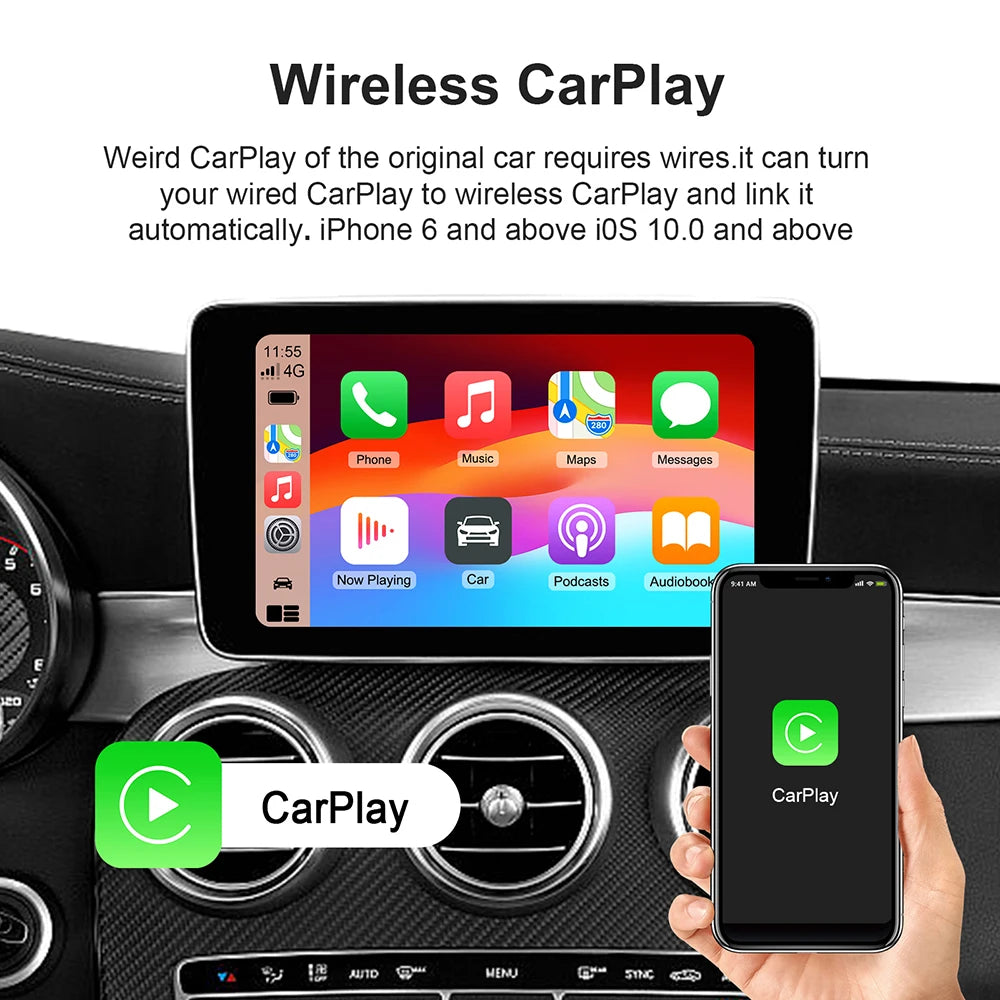 CarstreamBox Android 13 – CarPlay & Android Auto Sans Fil | TV Box Auto 2025