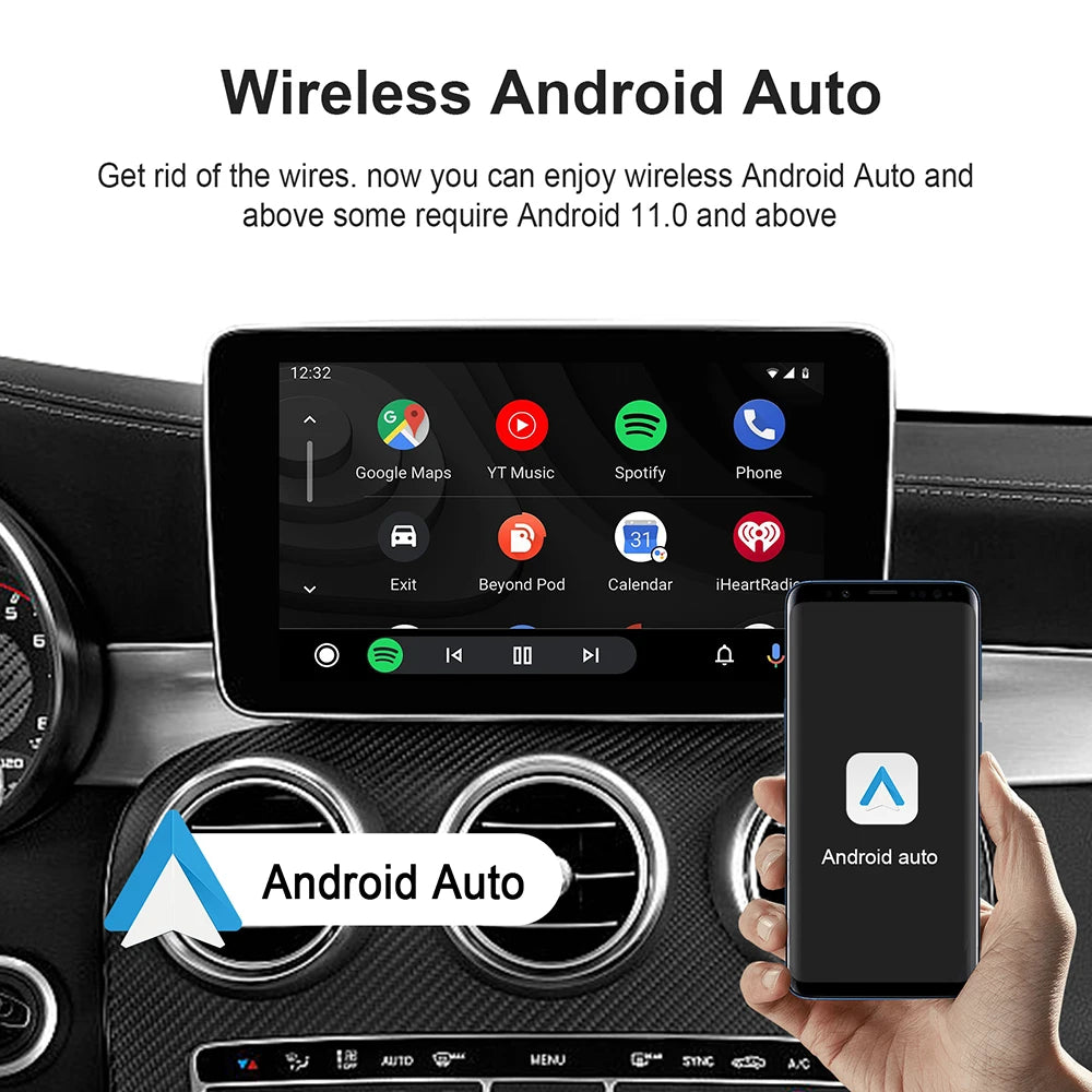 CarstreamBox Android 13 – CarPlay & Android Auto Sans Fil | TV Box Auto 2025